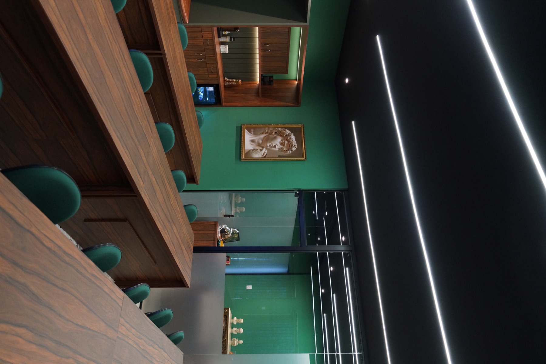 Sala de formação vista por outro ângulo